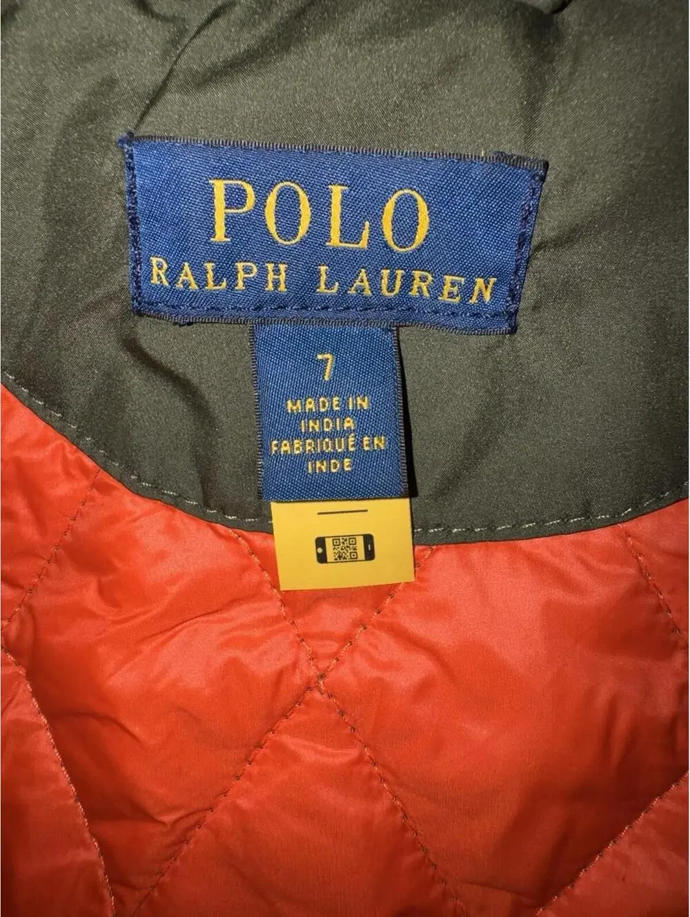 Polo Ralph Lauren Water-Repellent Hooded Barn Jacket - Kids Size 7